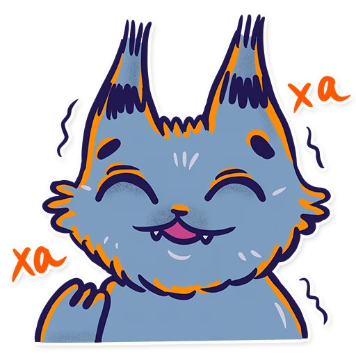 😁 Стикер «Скетч-кот» для Telegram