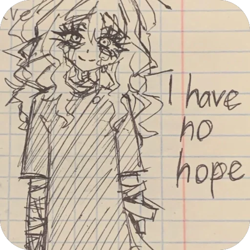 🫥 Стикер «Sketchy rika» для Telegram