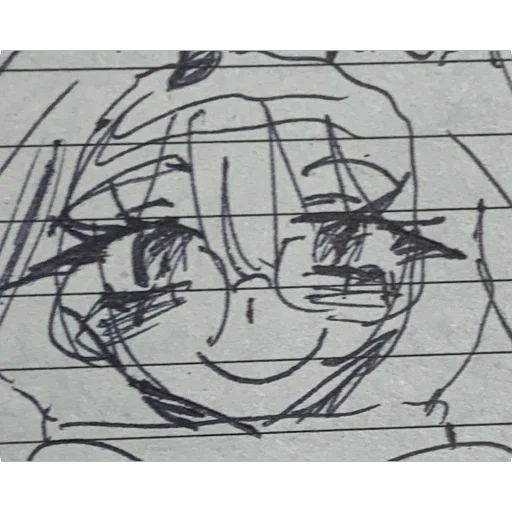 🫥 Стикер «Sketchy rika» для Telegram