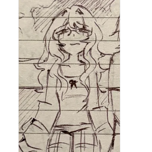 🫥 Стикер «Sketchy rika» для Telegram