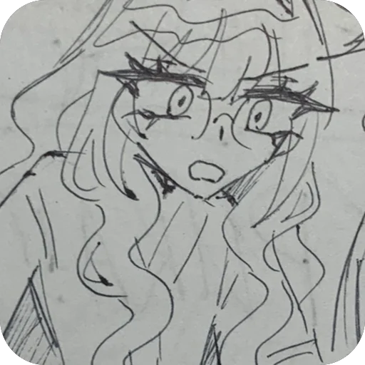 🫥 Стикер «Sketchy rika» для Telegram