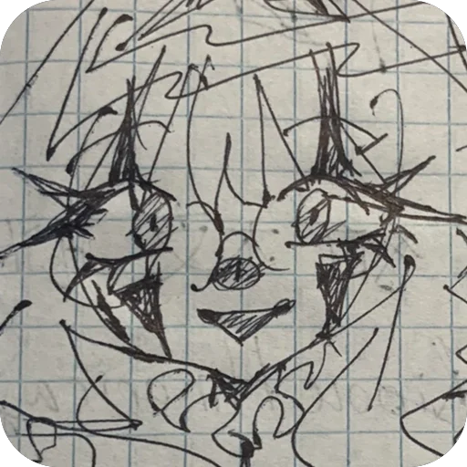 🫥 Стикер «Sketchy rika» для Telegram