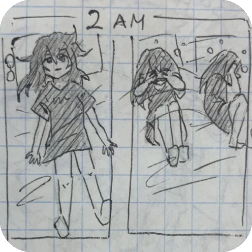 🫥 Стикер «Sketchy rika» для Telegram