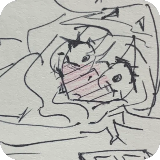 🫥 Стикер «Sketchy rika» для Telegram