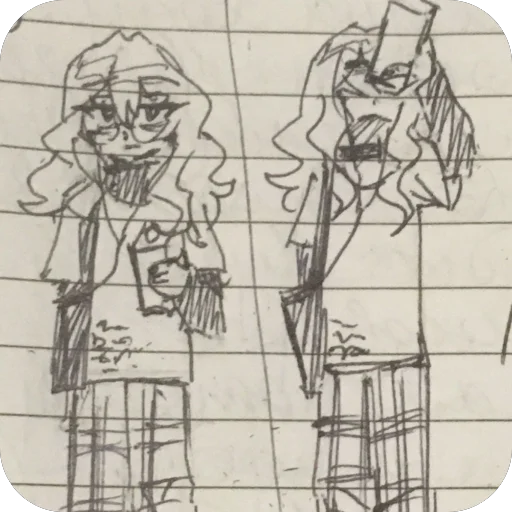🫥 Стикер «Sketchy rika» для Telegram