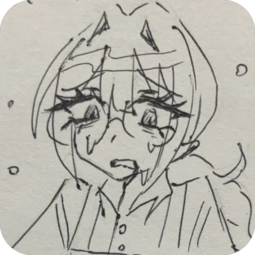 🫥 Стикер «Sketchy rika» для Telegram