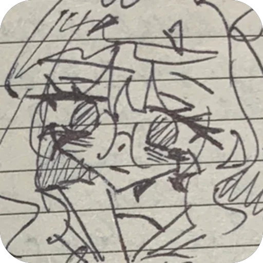 🫥 Стикер «Sketchy rika» для Telegram