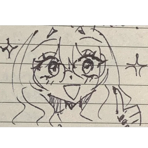 🫥 Стикер «Sketchy rika» для Telegram