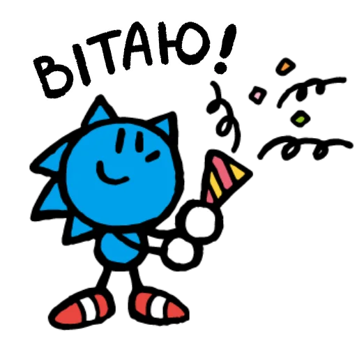 🎉 Стикер «Sonic Sketchog UA» для Telegram