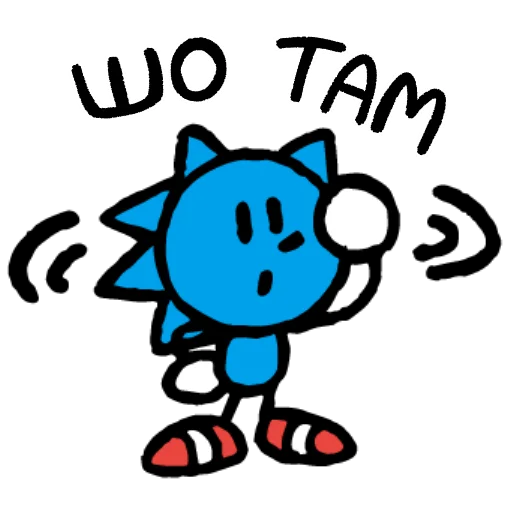 👀 Стикер «Sonic Sketchog UA» для Telegram