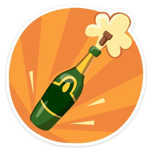 🕛 Стикер «Happy» для Telegram