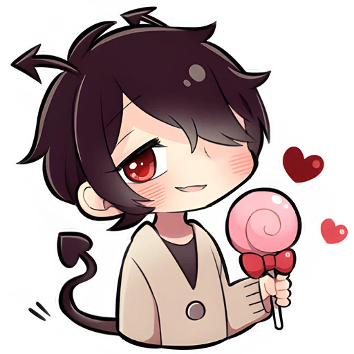 🍭 Стикер «Скромный кун» для Telegram