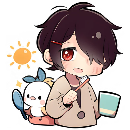 ☀ Стикер «Скромный кун» для Telegram