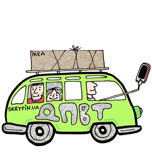 🚗 Стикер «Skrypin.UA» для Telegram