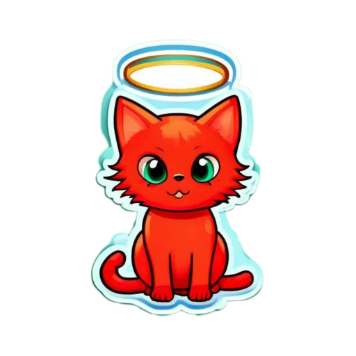 😇 Стикер «Котейка» для Telegram