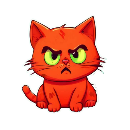 😡 Стикер «Котейка» для Telegram