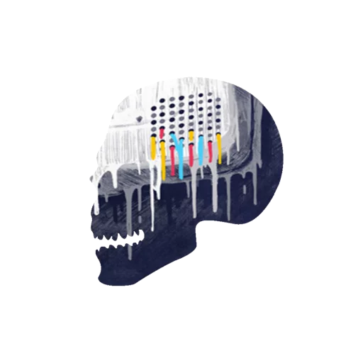 💀 Стикер «Черепа и АРТ» для Telegram
