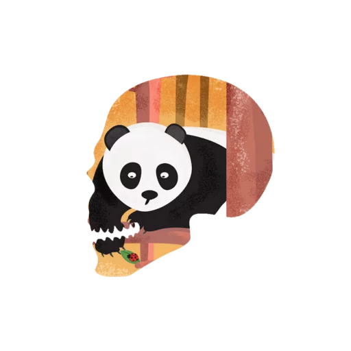 💀 Стикер «Черепа и АРТ» для Telegram