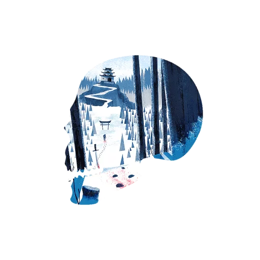 💀 Стикер «Черепа и АРТ» для Telegram