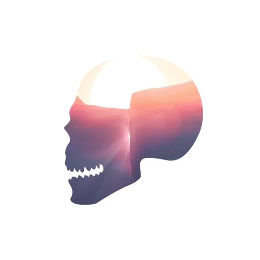 💀 Стикер «Черепа и АРТ» для Telegram
