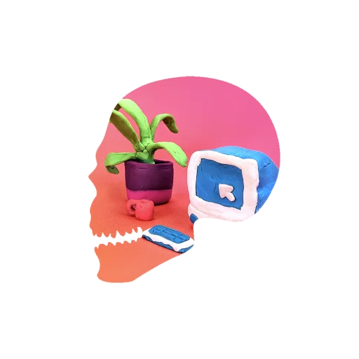 💀 Стикер «Черепа и АРТ» для Telegram