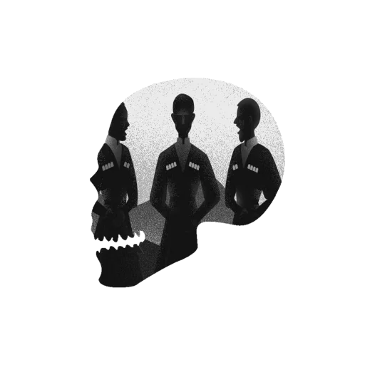 💀 Стикер «Черепа и АРТ» для Telegram