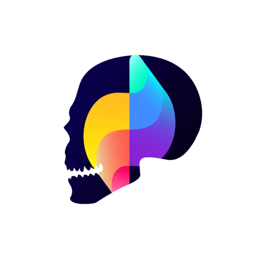 💀 Стикер «Черепа и АРТ» для Telegram
