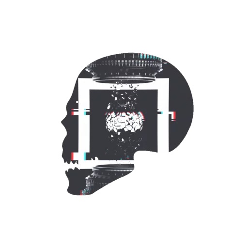 💀 Стикер «Черепа и АРТ» для Telegram