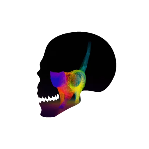 💀 Стикер «Черепа и АРТ» для Telegram