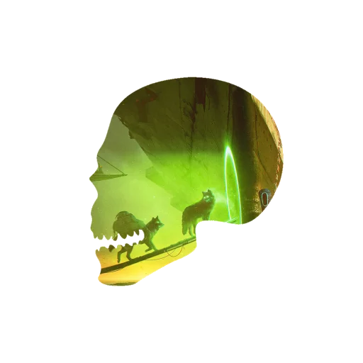 💀 Стикер «Черепа и АРТ» для Telegram
