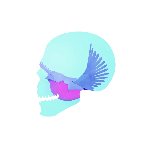 💀 Стикер «Черепа и АРТ» для Telegram