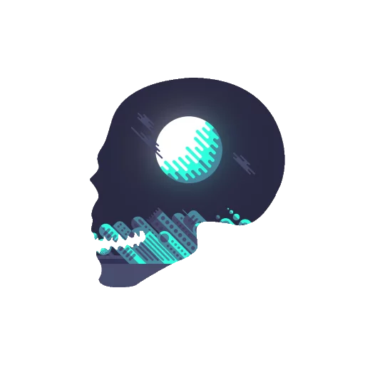 💀 Стикер «Черепа и АРТ» для Telegram