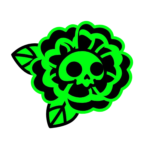 🌼 Эмодзи «Skull Flower» для Telegram