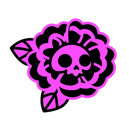 🌼 Эмодзи «Skull Flower» для Telegram