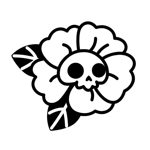 🌼 Эмодзи «Skull Flower» для Telegram