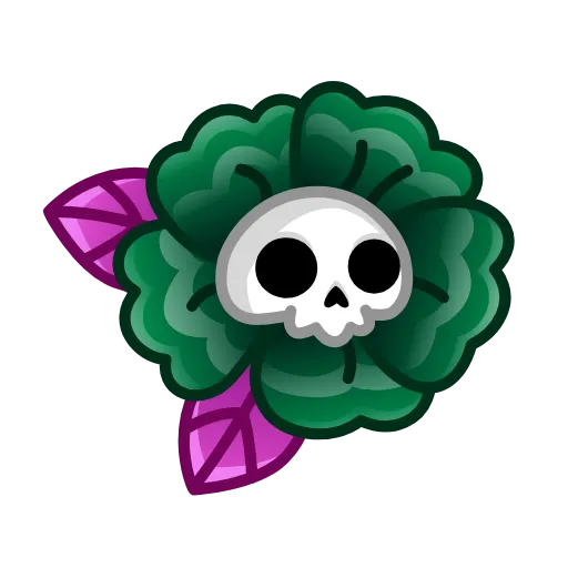 🌼 Эмодзи «Skull Flower» для Telegram