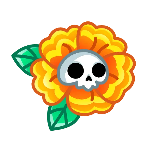 🌼 Эмодзи «Skull Flower» для Telegram