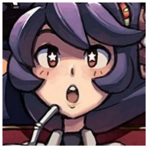 🐙 Стикер «_?(Skullgirls)?_?"Filia"?» для Telegram