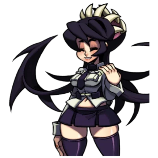 🐙 Стикер «_?(Skullgirls)?_?"Filia"?» для Telegram