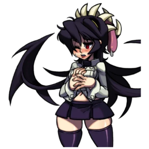 🐙 Стикер «_?(Skullgirls)?_?"Filia"?» для Telegram