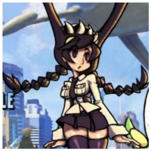 🐙 Стикер «_?(Skullgirls)?_?"Filia"?» для Telegram