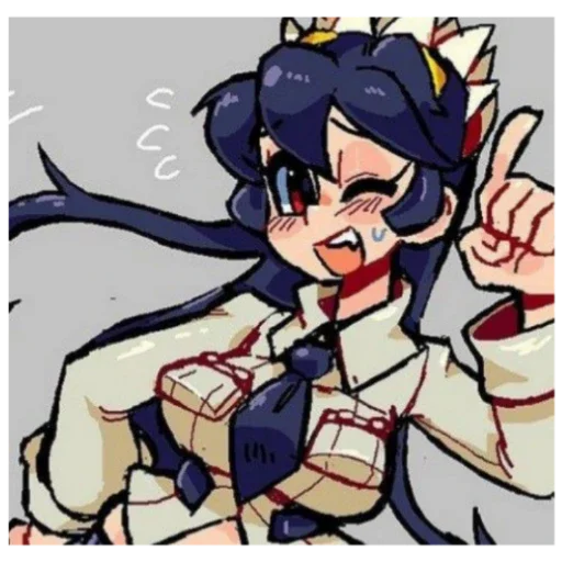 🐙 Стикер «_?(Skullgirls)?_?"Filia"?» для Telegram