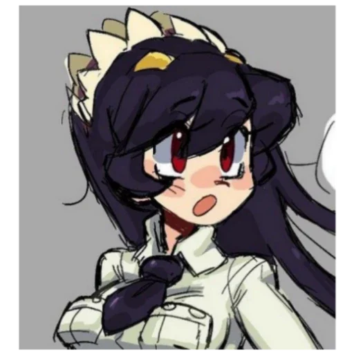 🐙 Стикер «_?(Skullgirls)?_?"Filia"?» для Telegram
