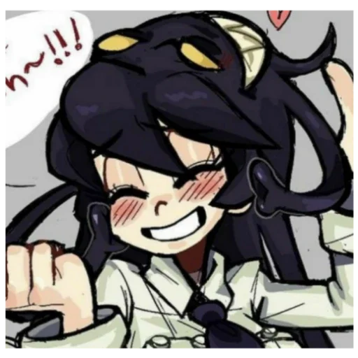 🐙 Стикер «_?(Skullgirls)?_?"Filia"?» для Telegram
