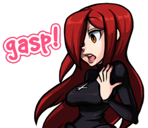 😲 Стикер «Skullgirls Launch» для Telegram