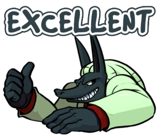 👍 Стикер «Skullgirls Launch» для Telegram