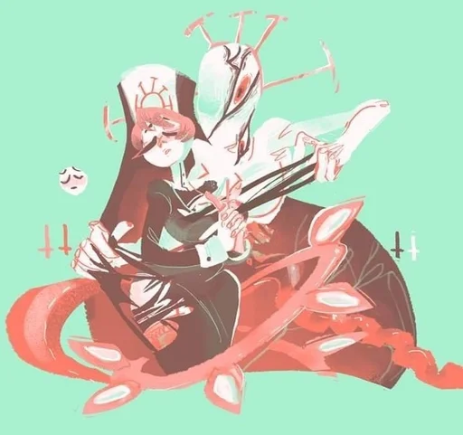 😕 Стикер «Skullgirls» для Telegram