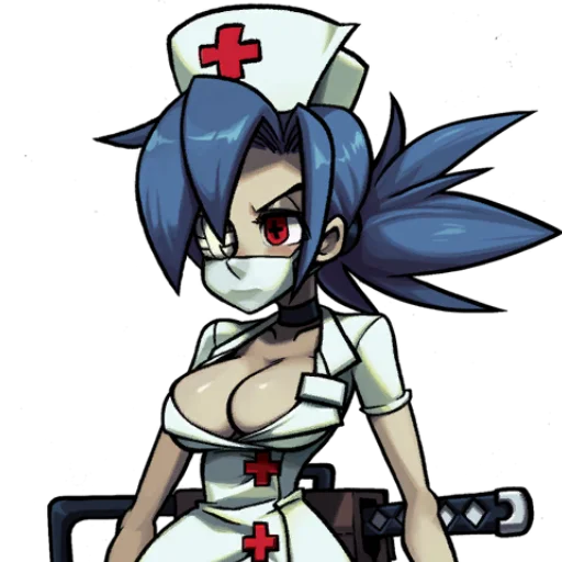 😠 Стикер «Скаллгерлс!/Skullgirls!» для Telegram