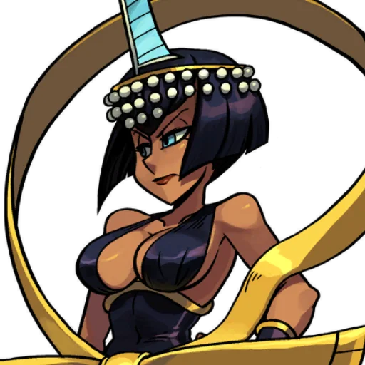 😒 Стикер «Скаллгерлс!/Skullgirls!» для Telegram