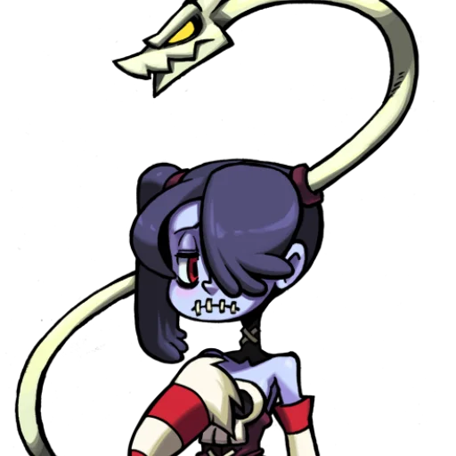 😔 Стикер «Скаллгерлс!/Skullgirls!» для Telegram